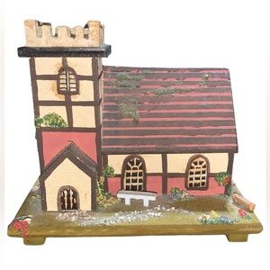 Vintage collectible Pauline Ralph parish church in Devon, England music box